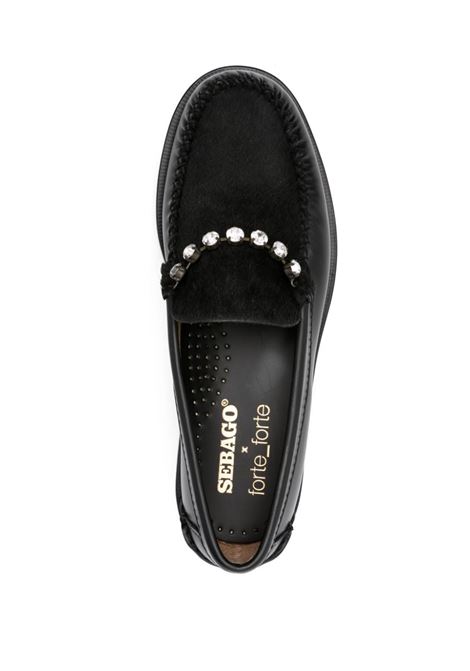 Black crystal-embellished loafers Forte forte - men FORTE FORTE | 129968017